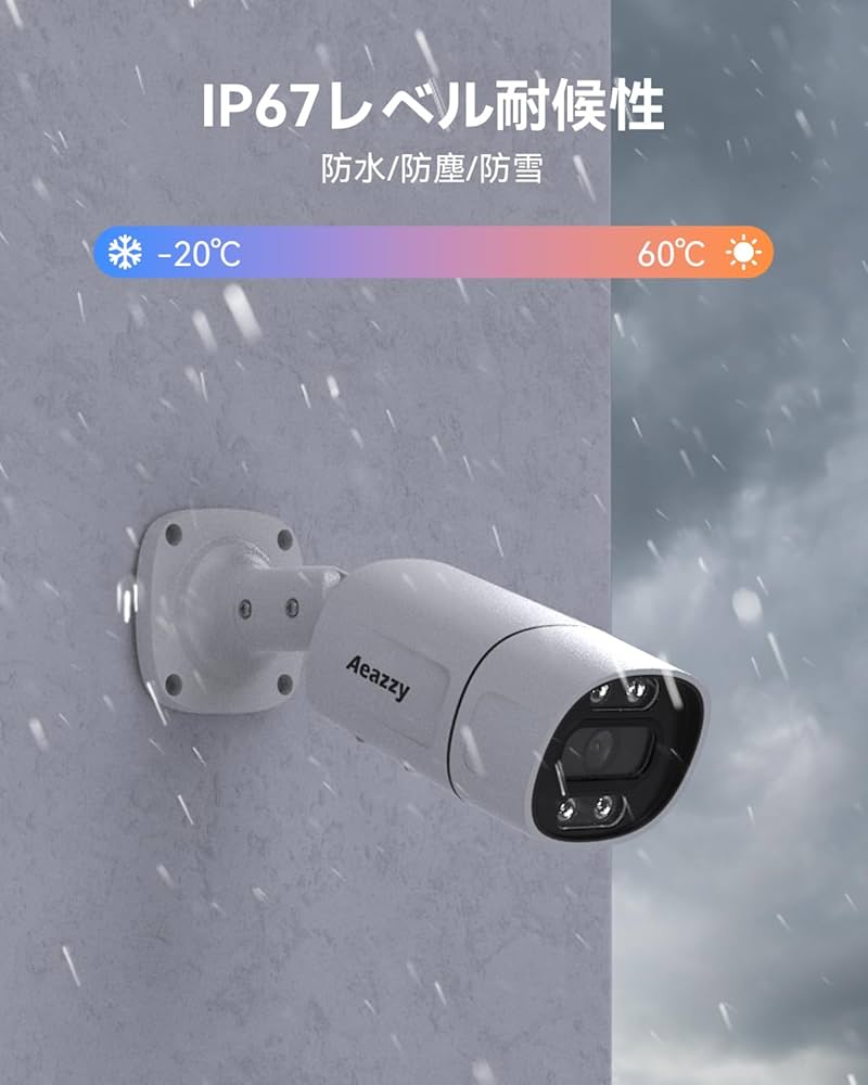 Amazon.co.jp: 【4K/800万画素・双方向通話・3TB HDD内蔵】防犯